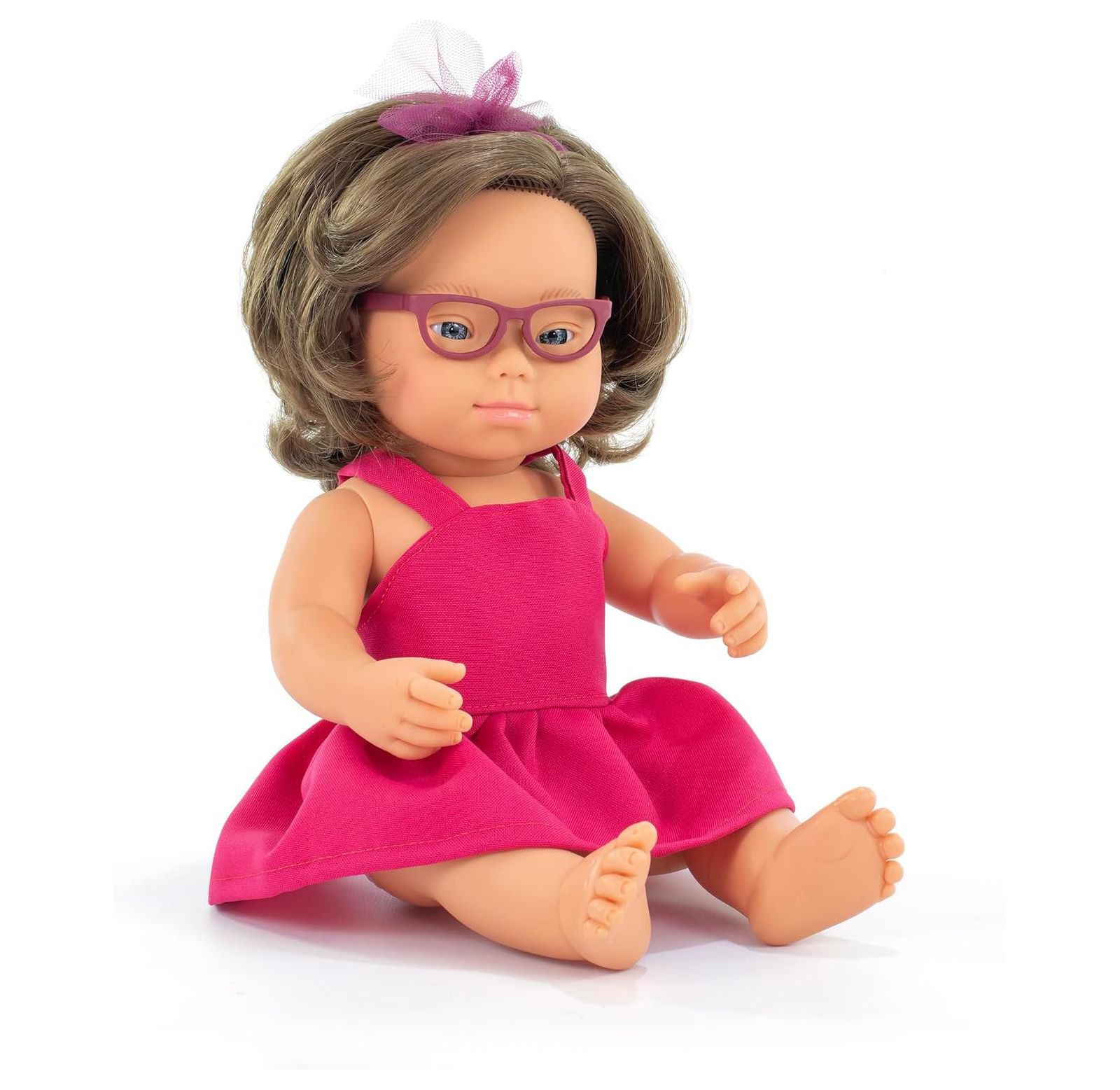 Кукла Miniland Baby Doll Caucasian Girl With Down Syndrome And Glasses 15'' (Box) - My Friends and Me