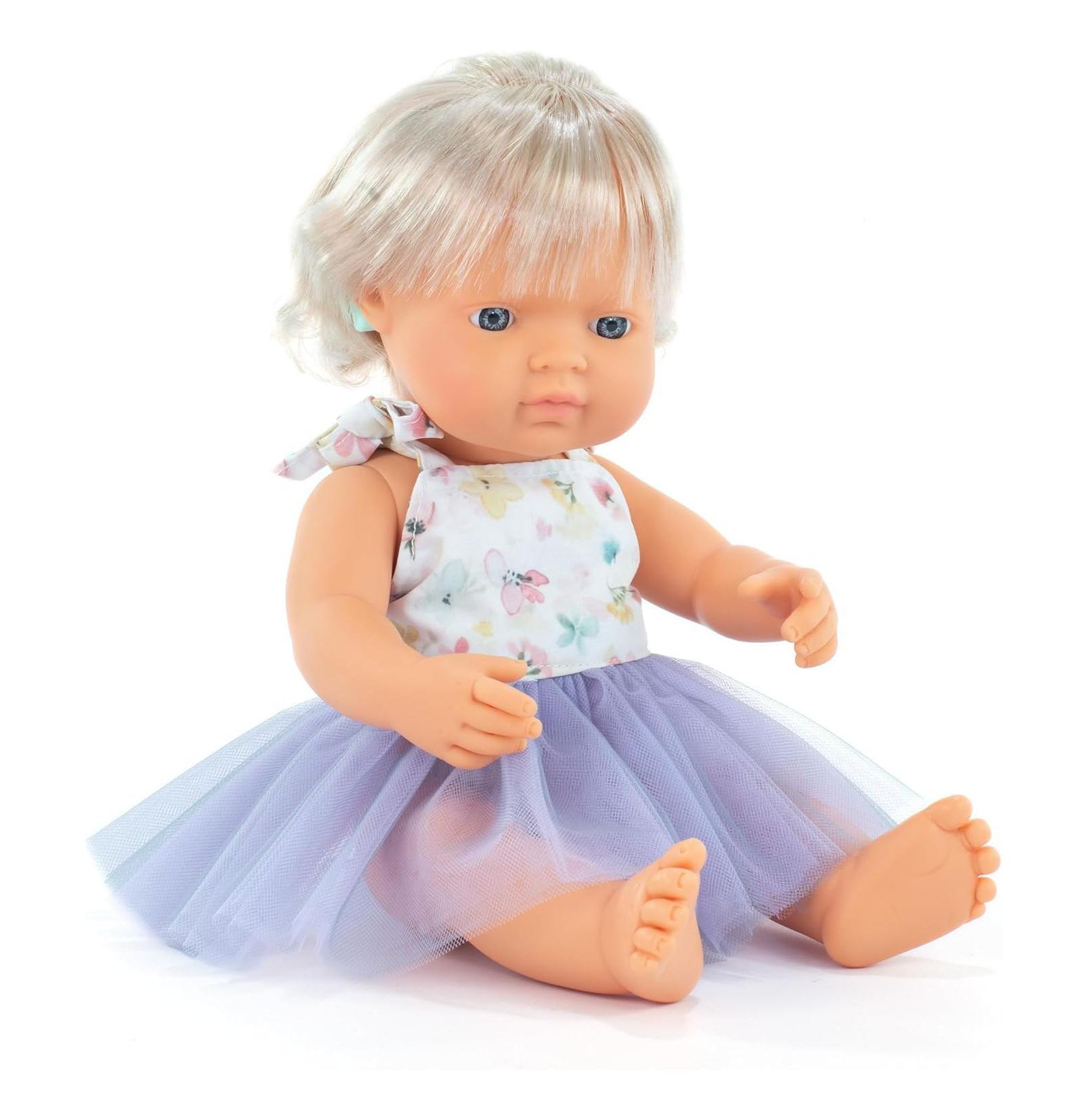 Miniland кукла Baby Doll Caucasian Girl с имплантом слуха 15'' - My Friends and Me