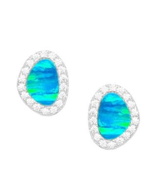 Blue green opal