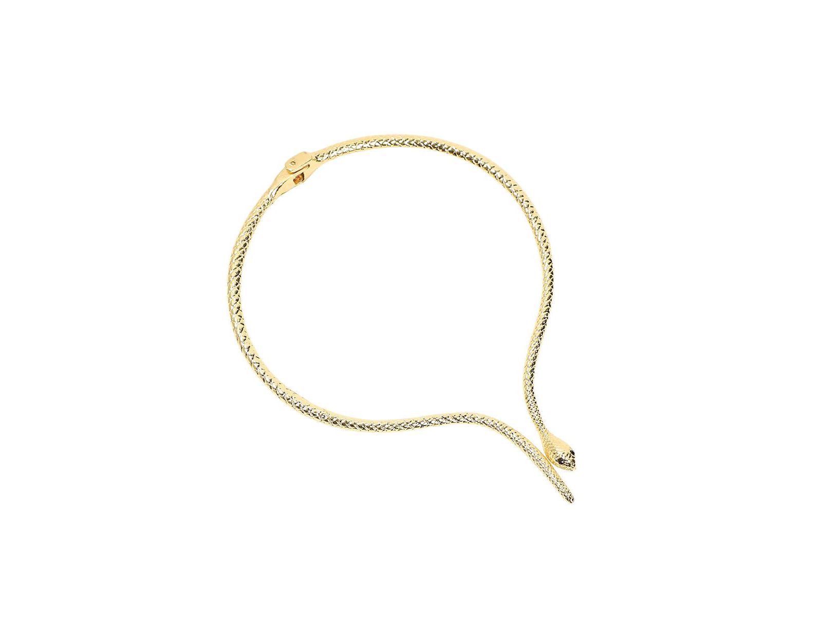 SOHI Women's The Serpent Torque Necklace
