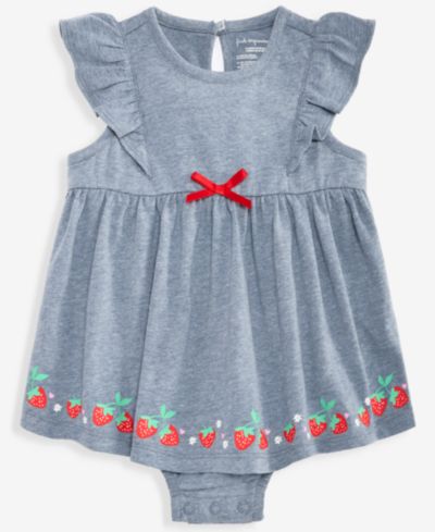 First Impressions комбинезон Strawberry-Hem Sunsuit, Детский