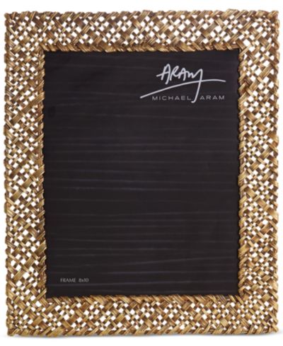 Рамка Michael Aram Antique Gold-Tone Palm Frame, 8" x 10"