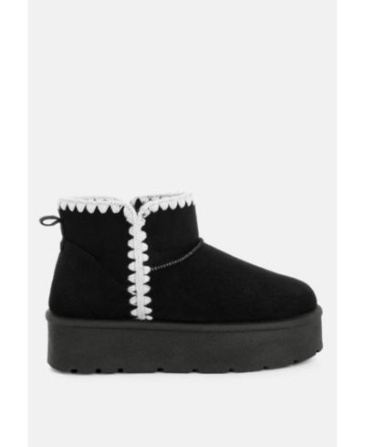 London Rag Women's Rochas Leopard Print Snow Boots