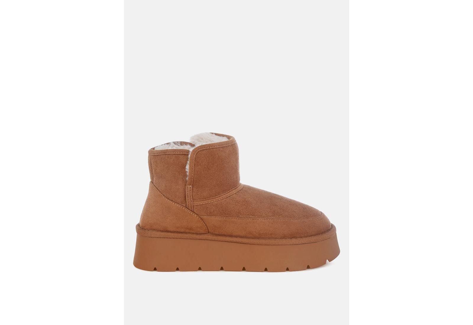 London Rag Womens Holias Chunky Heeled Snow Boots