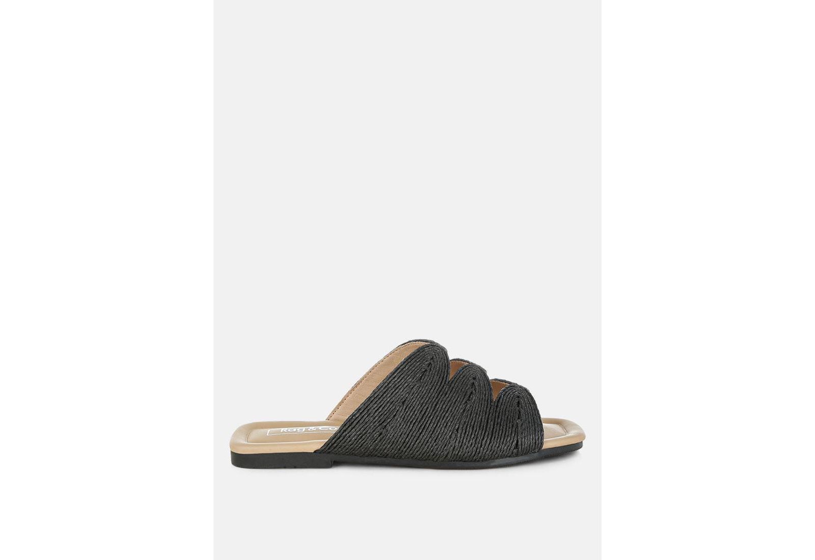Rag and Co Женские слинг-мюли Daisy Doe Raffia Square Toe
