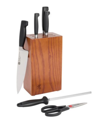 Zwilling набор ножей Four Star 7-Pc. с подставкой