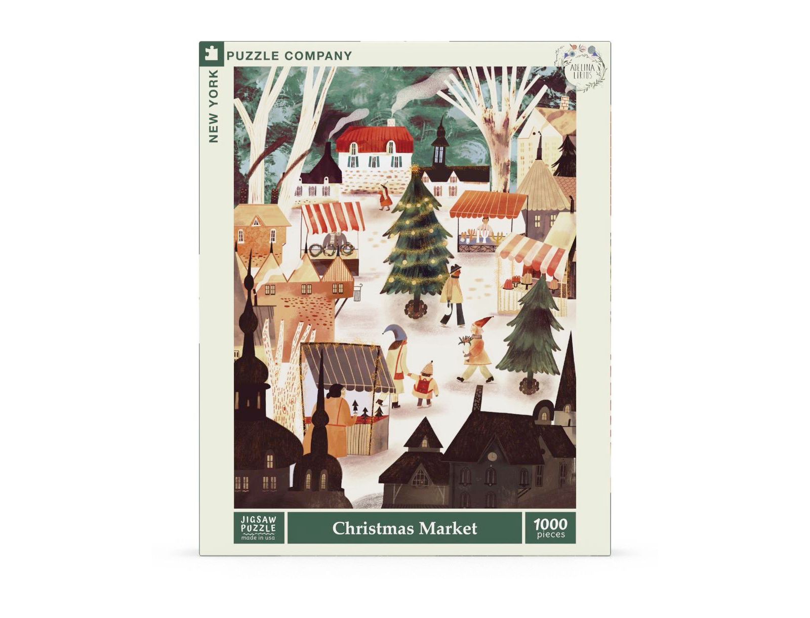 New York Puzzle Company Пазл Рождественский рынок, 1000 деталей