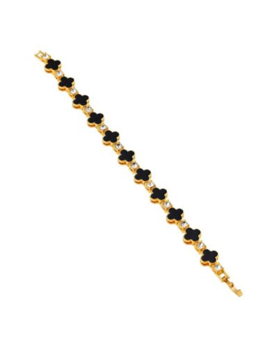 SOHI Women's The Clover Tennis Bracelet