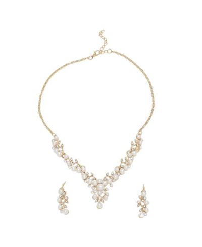 Набор украшений SOHI Gold Plated Pearl