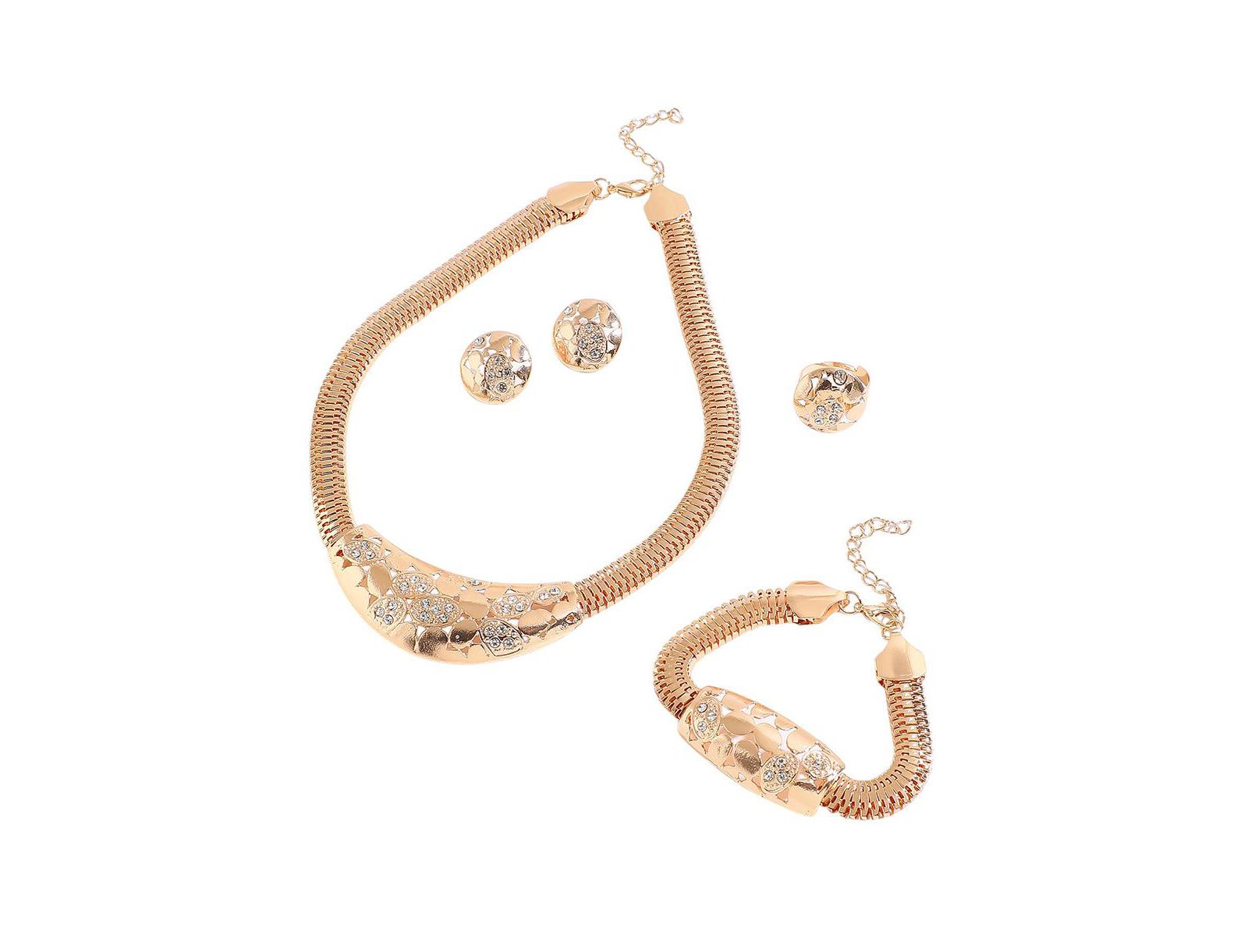 SOHI Gold Plated Stones Jewellery Set
