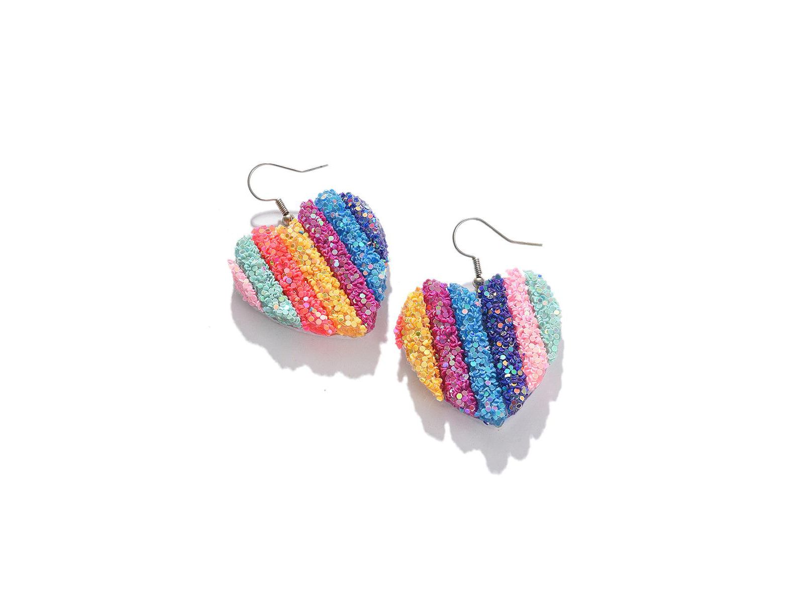 SOHI Women's Heart Drop Earrings