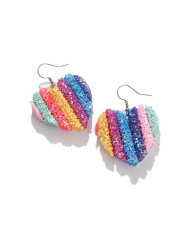 SOHI Women's Heart Drop Earrings