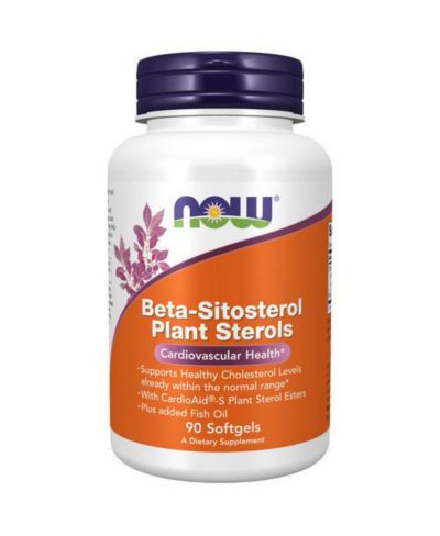 NOW Foods Beta-Sitosterol Plant Sterols ,90 SOFTGELS