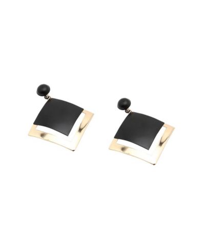 SOHI Women's Contrast Drop Earrings