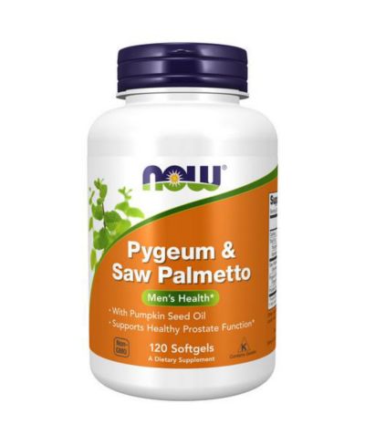NOW Foods Pygeum & Saw Palmetto Extract ,25 mg/80 mg ,120 Softgels