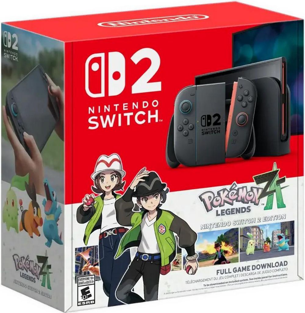 Nintendo Switch 2 + Pokemon Legends: Z-A Video Game Console Bundle