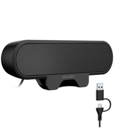 Delton P150 Clip-On 10W Peak Power Speaker for Windows, Mac OS, Linux, Android & Chrome OS