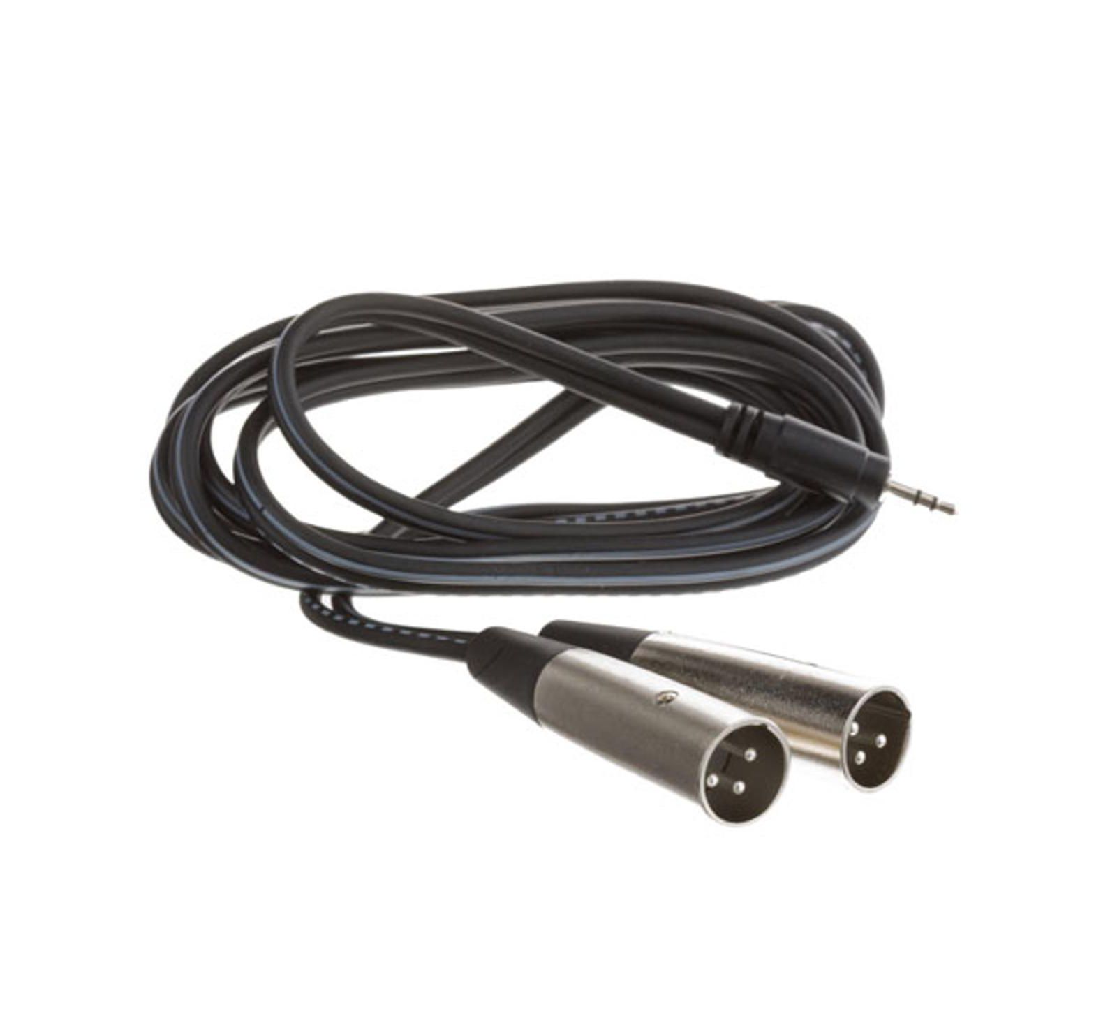 Стерео кабель Hosa Technology 3.5mm Mini Phono Male на два XLR Male, 9.9' (3M) Y-кабель