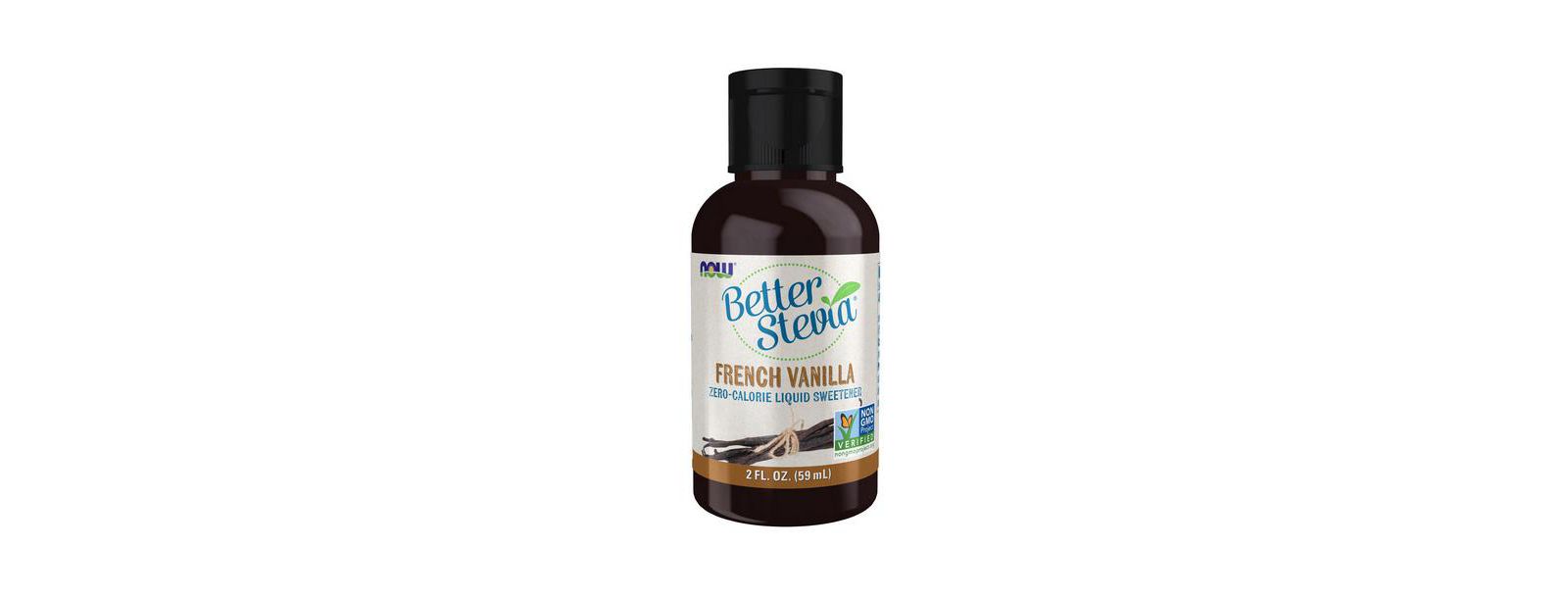 NOW Foods BetterStevia Жидкий подсластитель French Vanilla, 2 Oz
