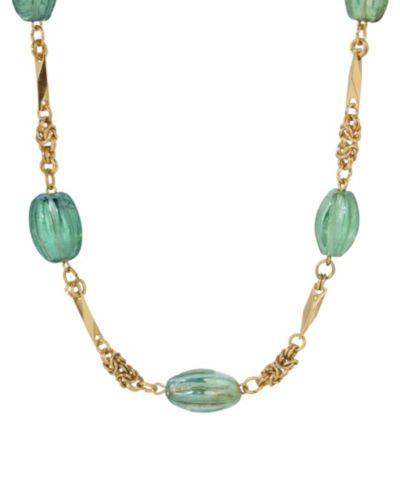 Ожерелье 2028 Green Glass AB