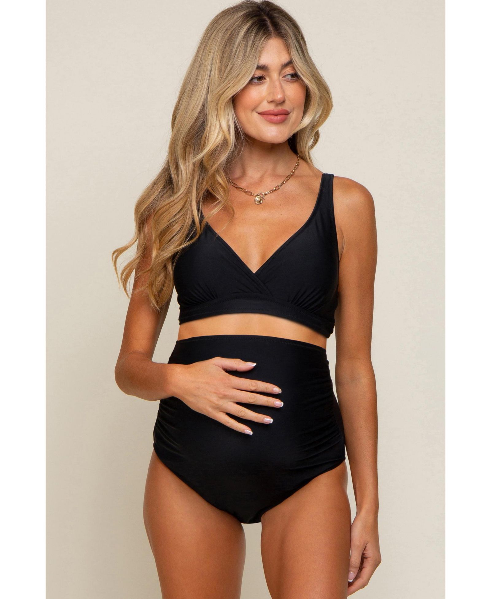 Женский комплект бикини Pinkblush Black High Waist