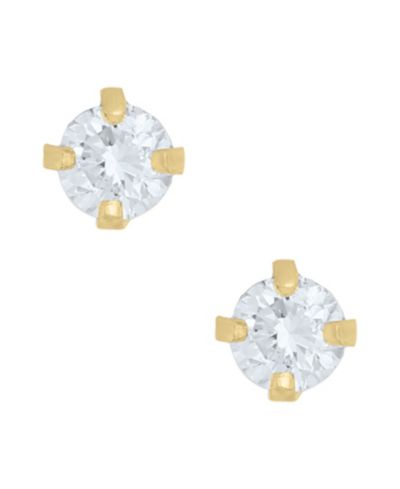 Серьги-бриллианты Macy's (.010 ct. t.w.) в золоте 14k