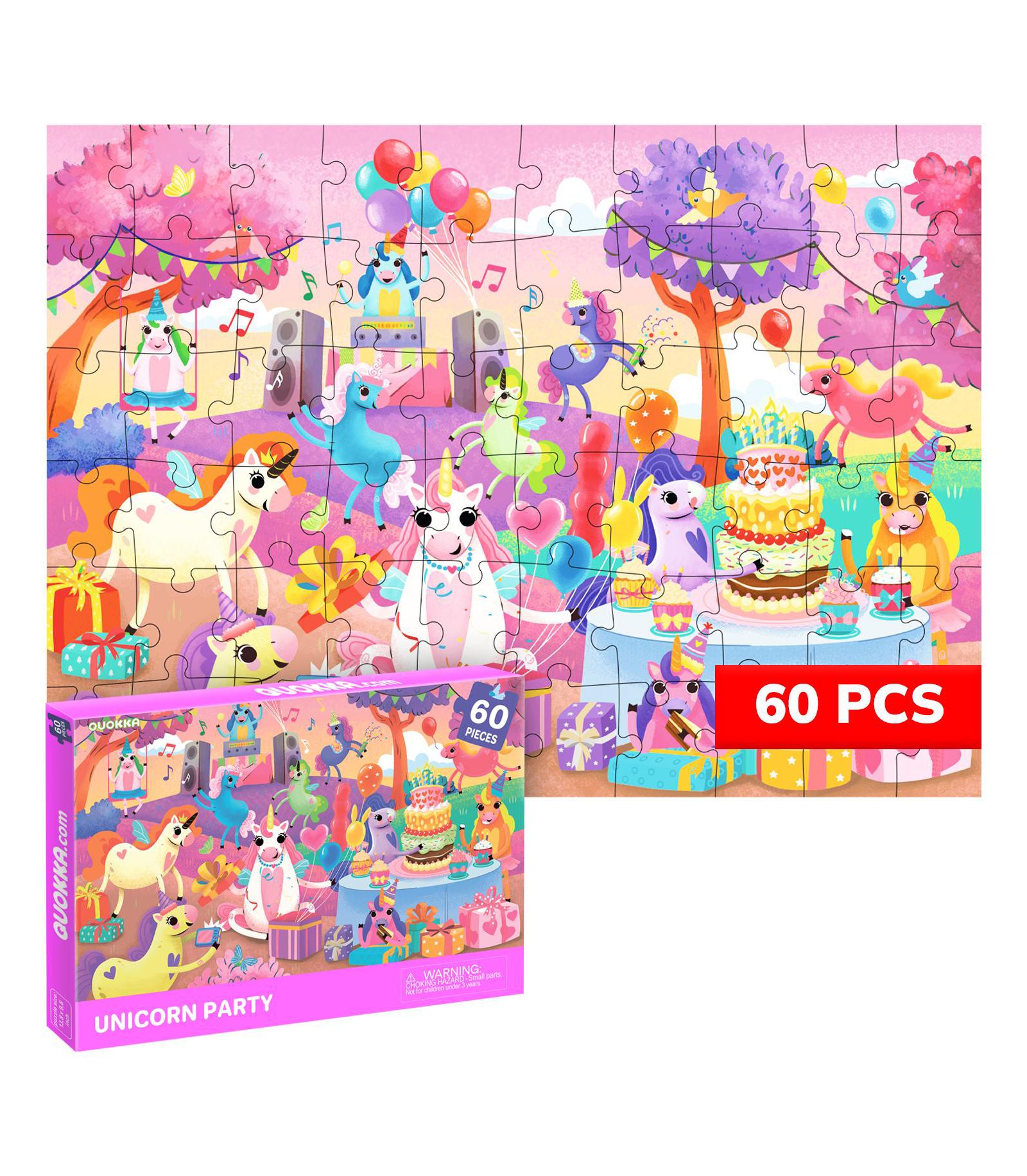 Quokka 60 Pieces Jigsaw Puzzle, Ages 4-6