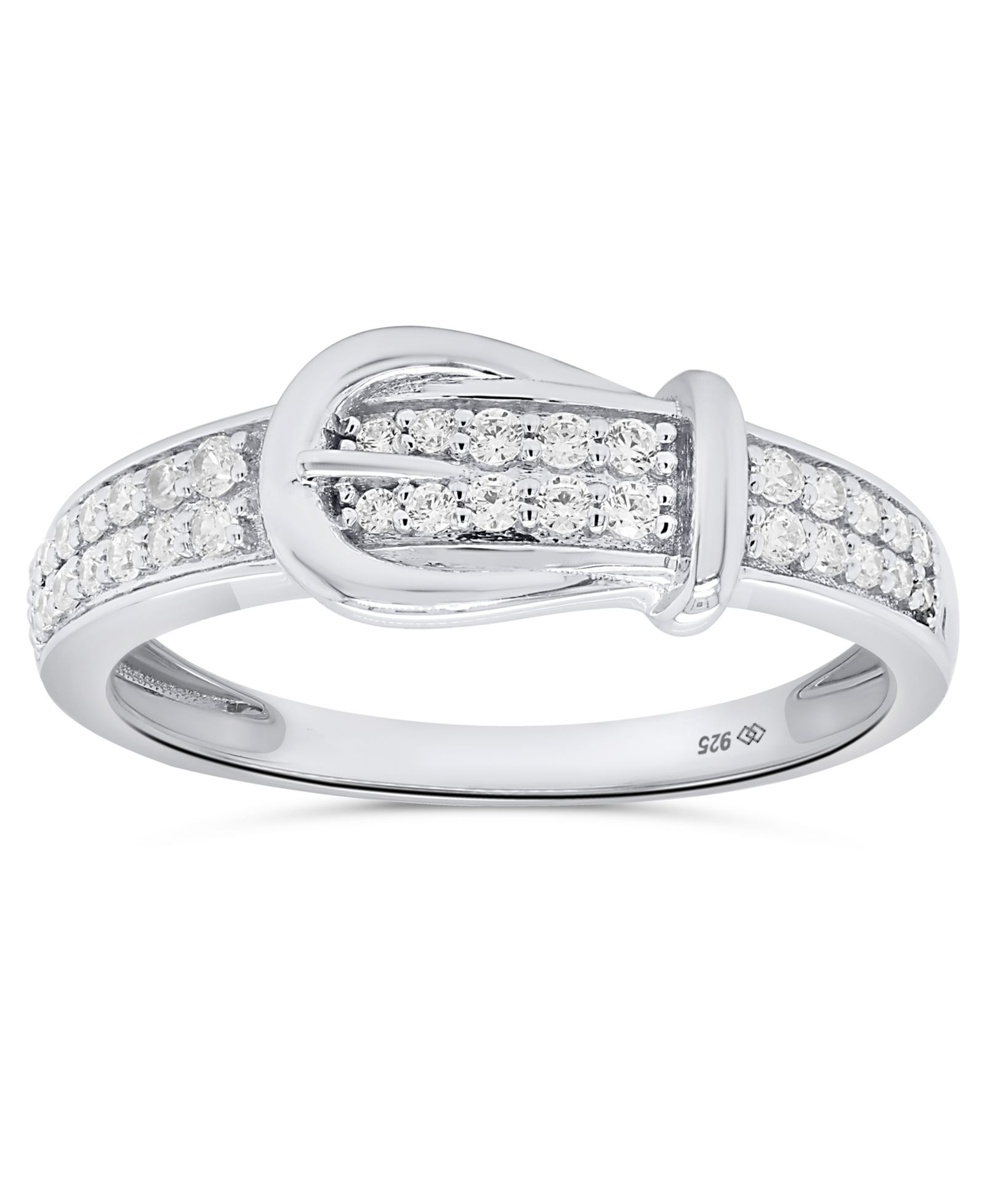 Macy's White Diamond Ring (1/4 ct. t.w.) in Sterling Silver