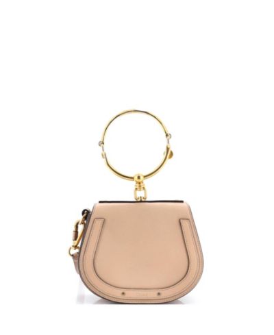 Маленькая кросс-боди сумка Chloe Nile из кожи, б/у