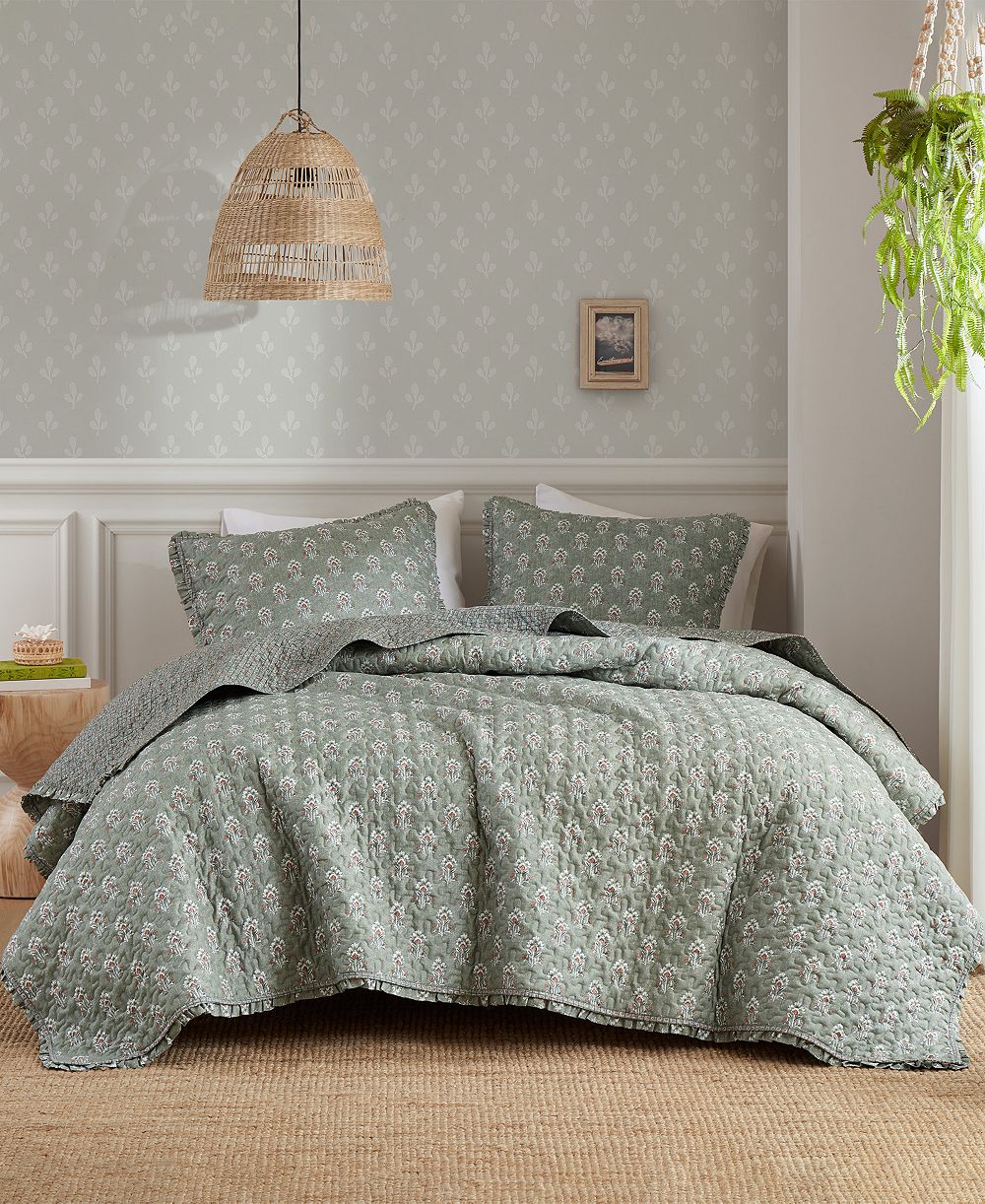 Madison Park Linwood Ruffle 3-Pc. Quilt Set, Queen