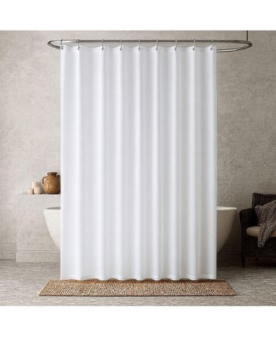 Kate Aurora Hotel Collection Fabric Shower Curtain With Magnetic Hem