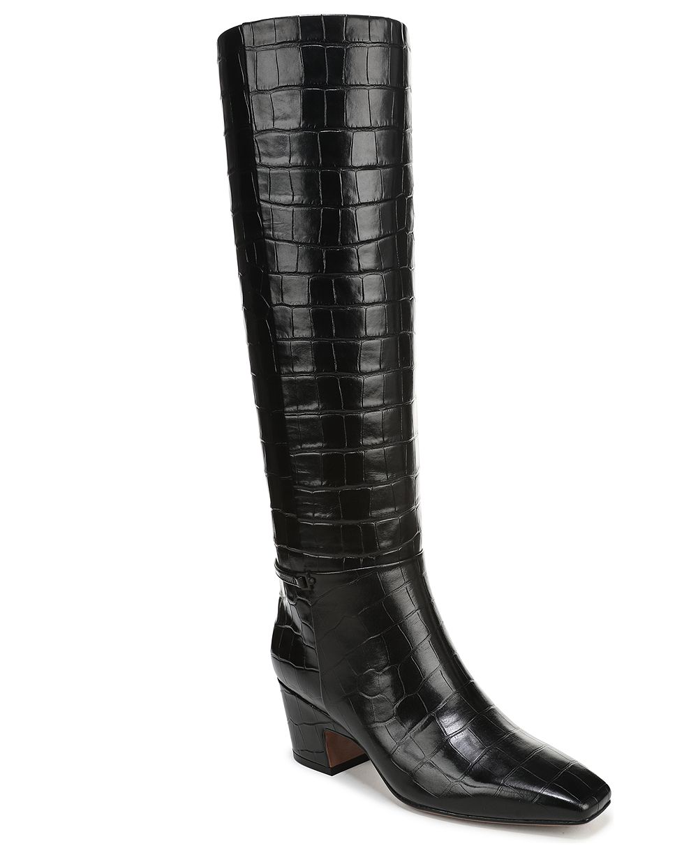 Женские высокие сапоги Franco Sarto Women's Sorelina Square Toe Zip