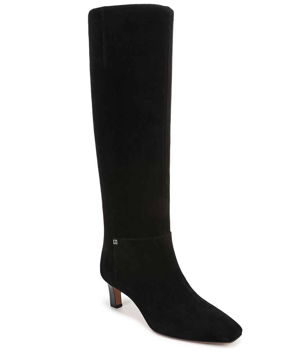 Franco Sarto Women's Timmy Wide Calf Square Toe Zip Tall Boots