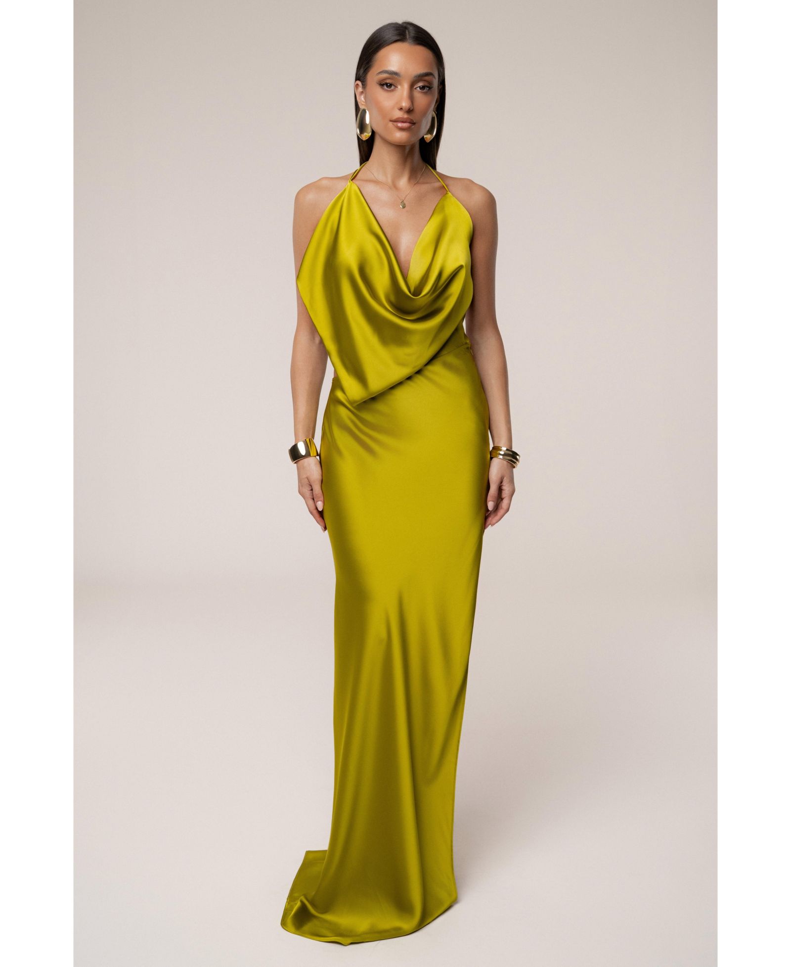 JLUXLABEL Women's Delmara Cowl Maxi Dress