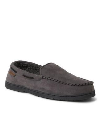 Dearfoams Men's Keaton Microsuede Moccasin House Shoe Slipper