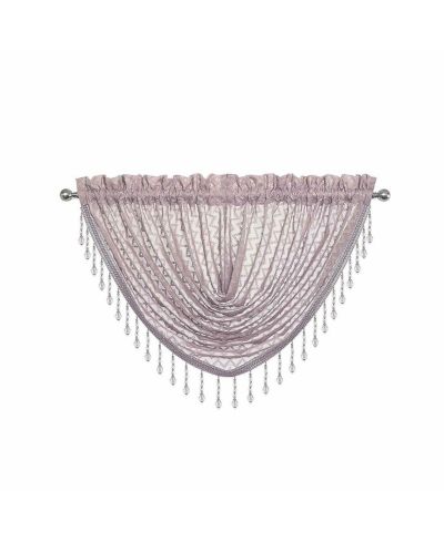 Элегантные оконные занавески и панели Kate Aurora с отделкой из кристаллов, цвет Soft Plum
