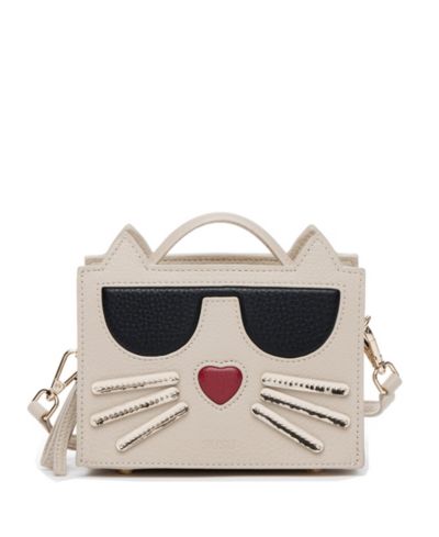 Женская сумка через плечо SUSU Pebble Leather Cat Crossbody