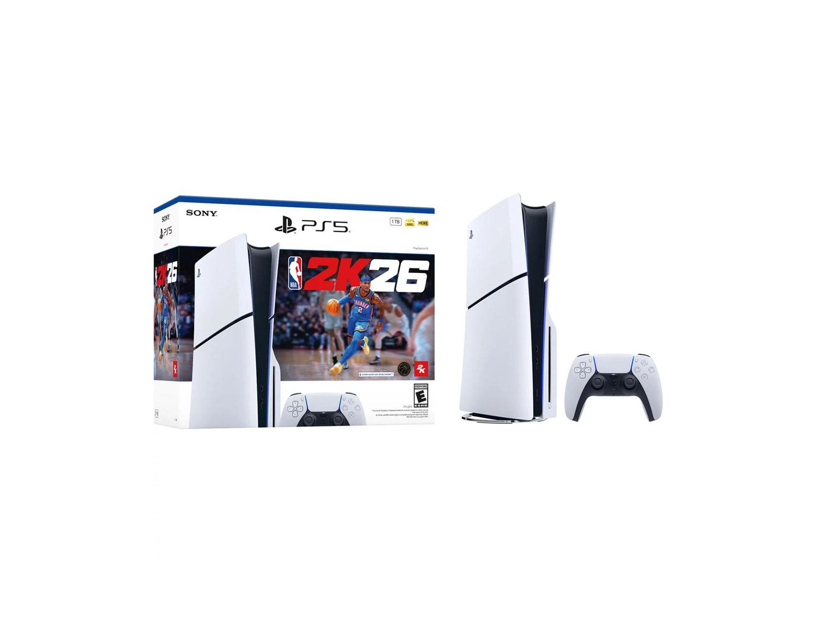 Игровая приставка Sony PlayStation 5 Slim Disc Edition Console - NBA 2K26 Bundle