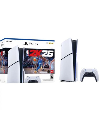 Игровая приставка Sony PlayStation 5 Slim Disc Edition Console - NBA 2K26 Bundle