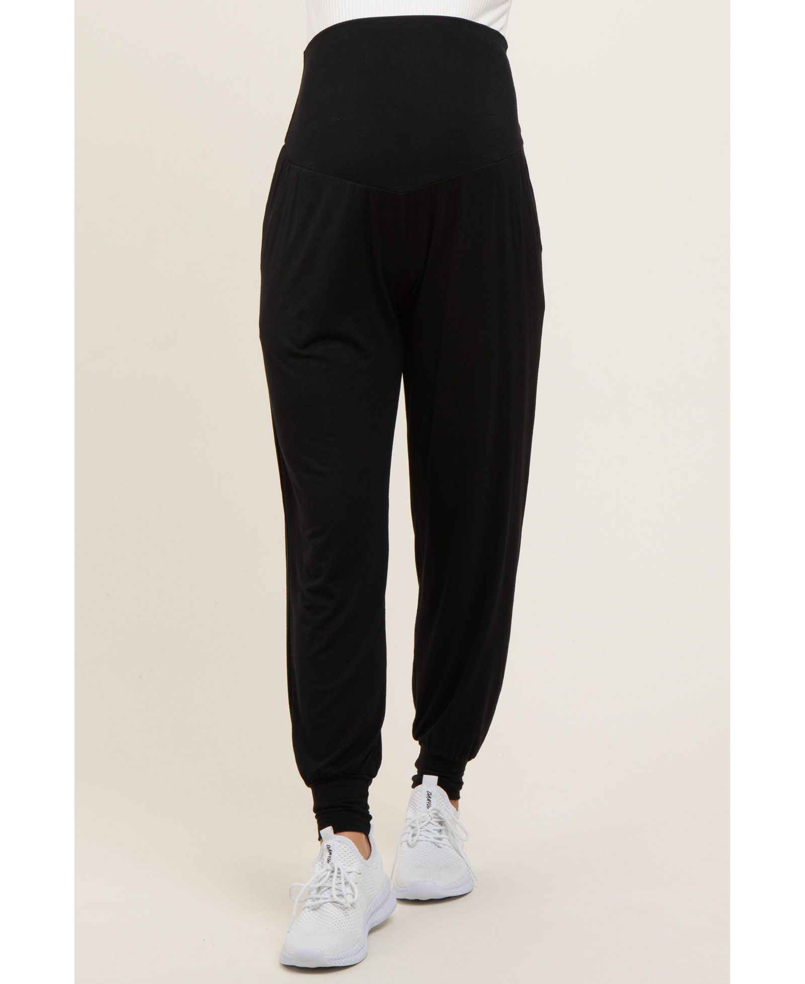 Pinkblush Women's Black Soft Knit Joggers