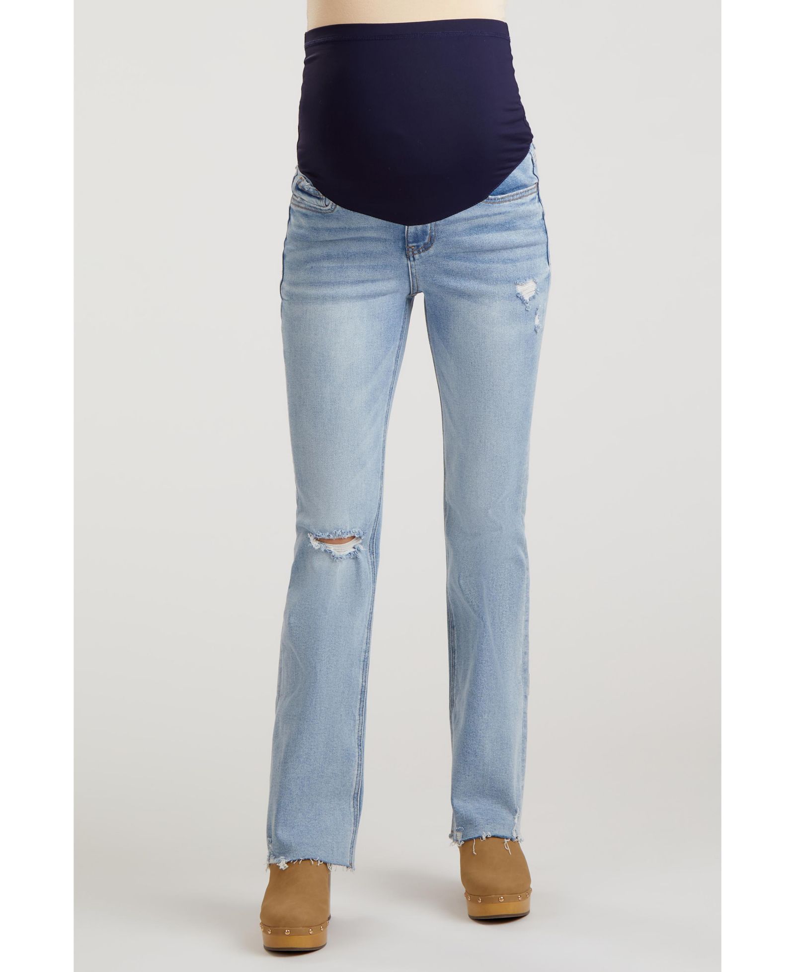 Pinkblush Женские Light Blue Distressed Bootcut Jeans