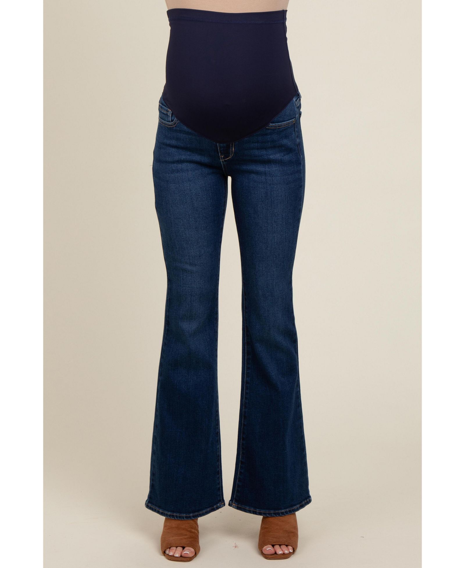 Женские джинсы Pinkblush Navy Blue Flare Leg