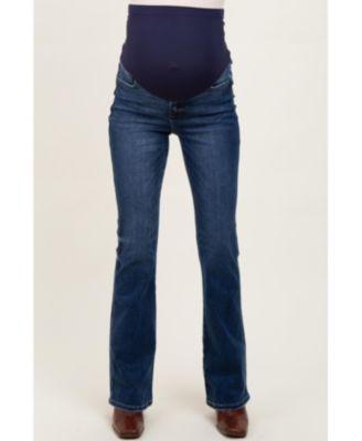 Pinkblush Women's Dark Wash Super High Rise Bootcut Jeans