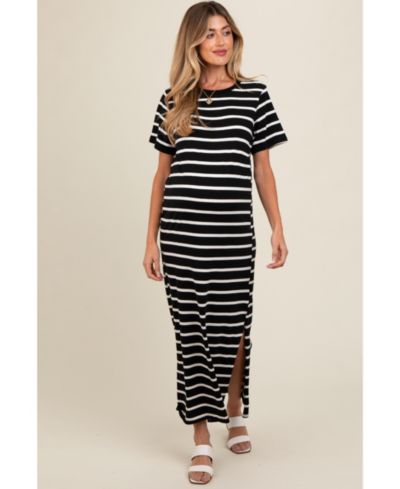 Женское макси-платье Pinkblush Red Striped Side Slit