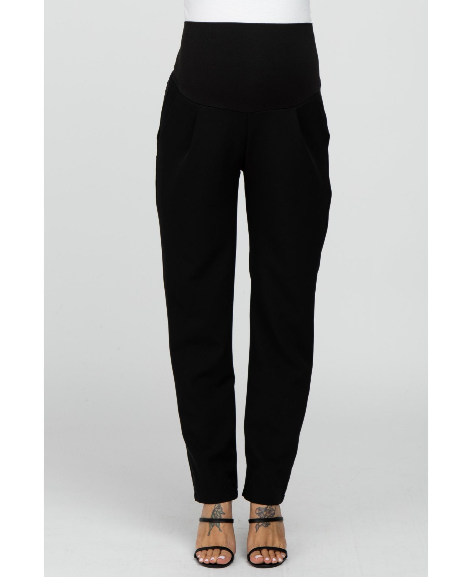Женские брюки Pinkblush Black Pleated Relax Fit