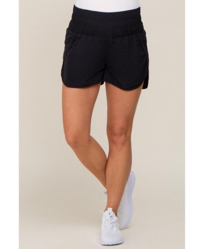 Женские спортивные шорты Pinkblush Women's Black Curved Hem