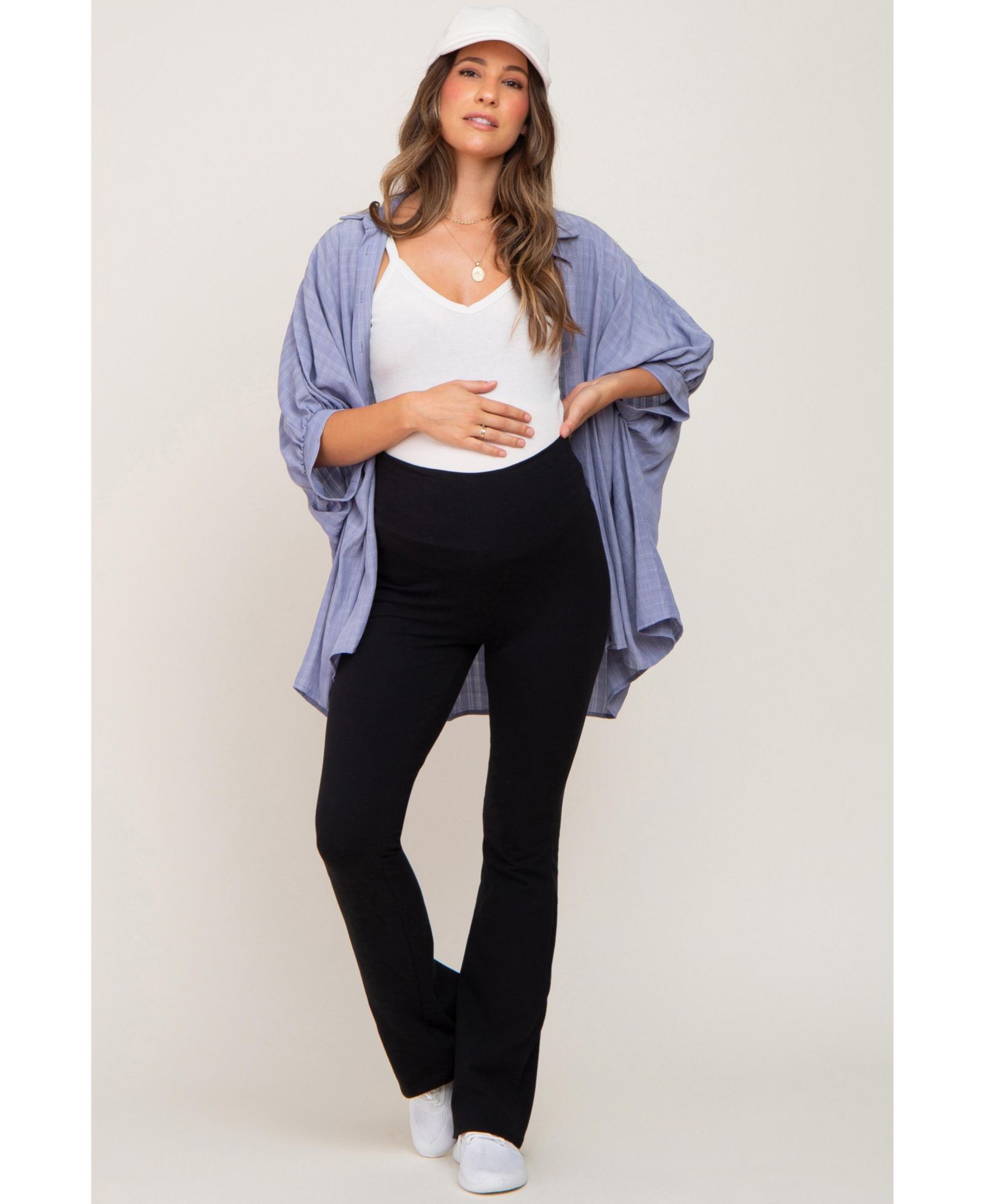 Pinkblush Women's Black Flared Leggings