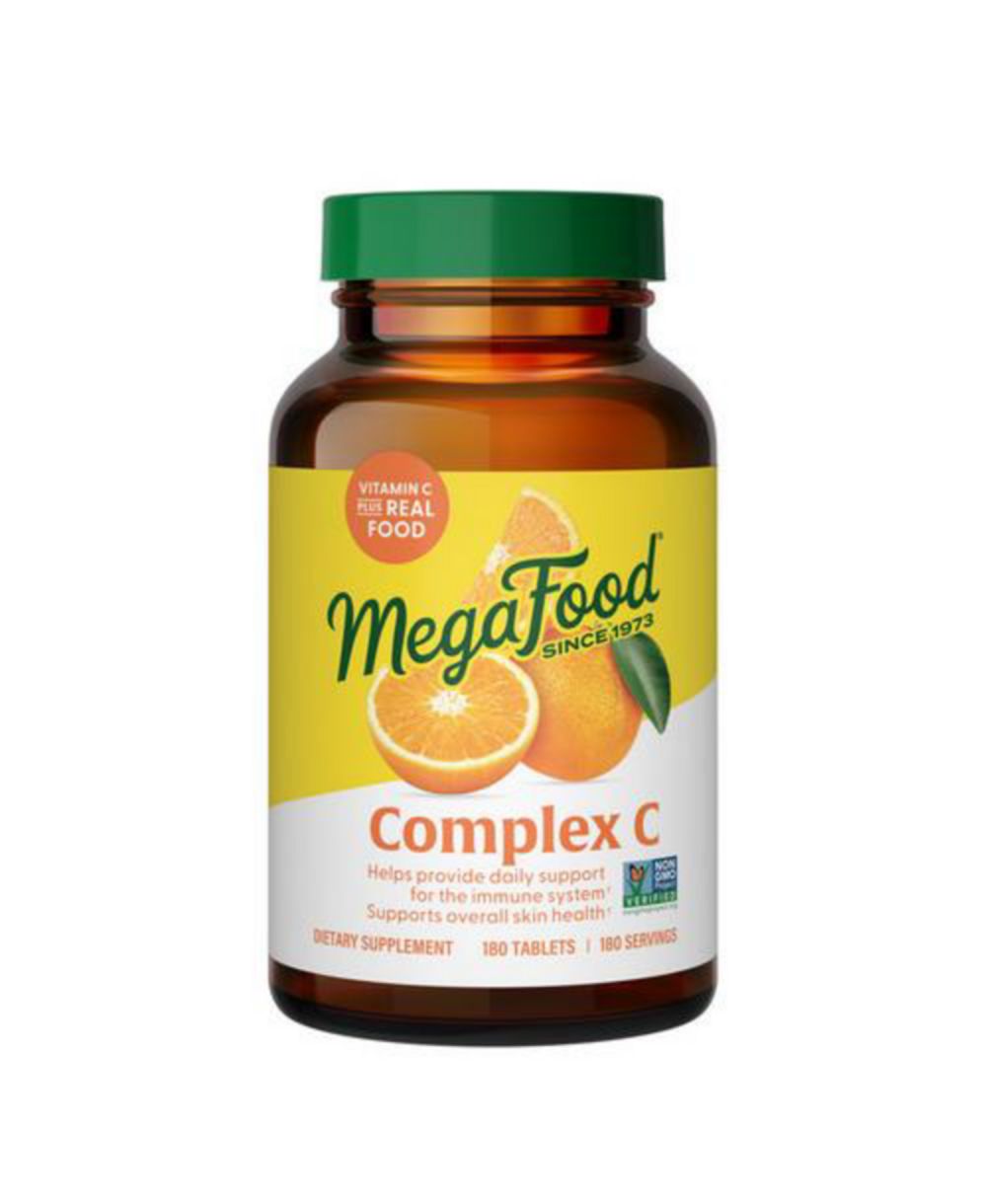 MegaFood Complex C витамины для поддержки иммунитета, 250mg Vitamin C, 180 шт
