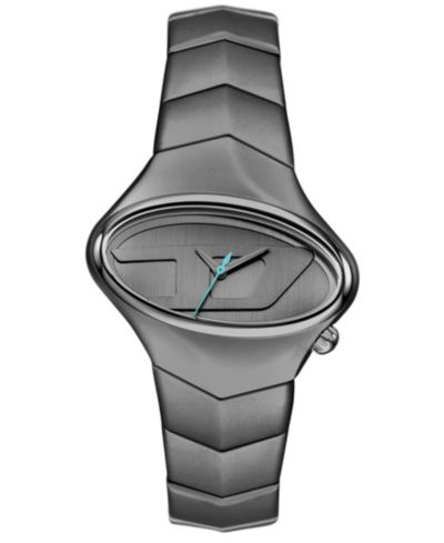 Diesel Men's D-Rush Quartz Three-Hand Gunmetal Stainless Steel Watch, 42mm