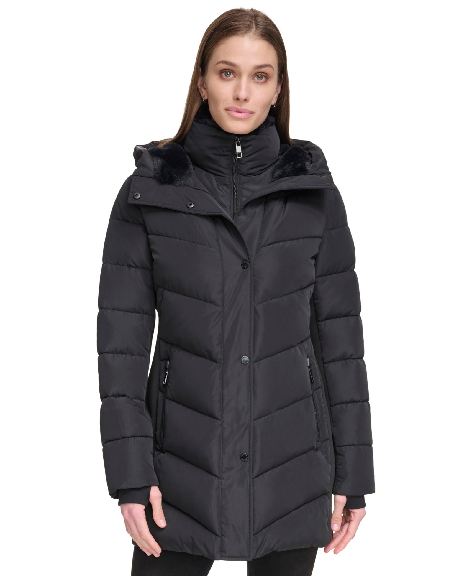 Calvin Klein Женский Hooded Puffer Coat
